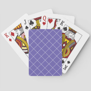 Diamond Pattern purple Playing Cards