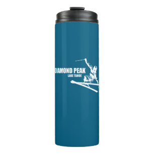 Diamond Peak Lake Tahoe Skier Thermal Tumbler