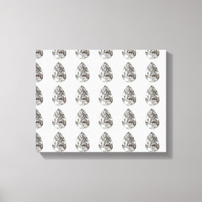 Diamond Pear Pattern Canvas Print (Front)