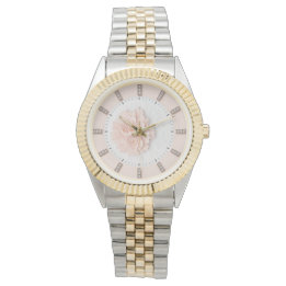 Diamond Peony Pastel Pink Watch