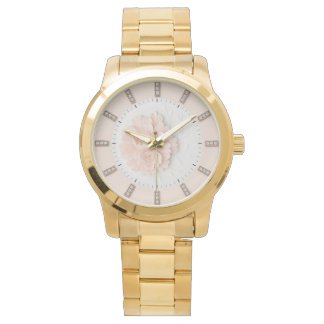 Diamond Peony Pastel Pink Watch