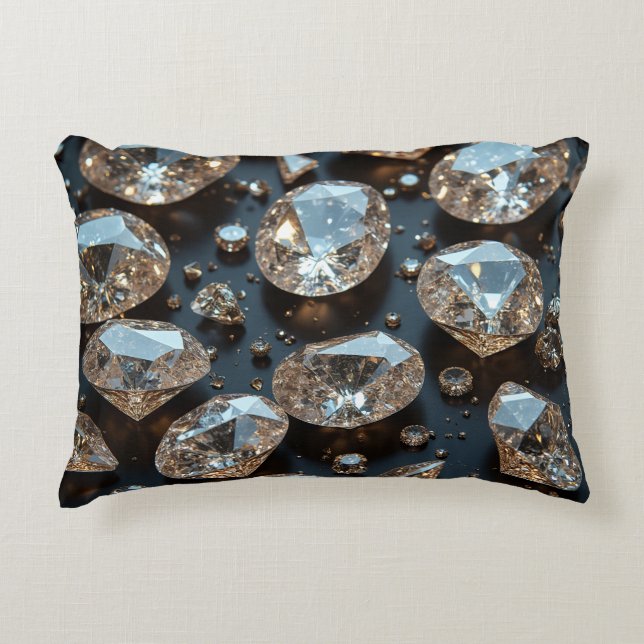 Diamond pillow cushion looks real diamond luxury (Front)