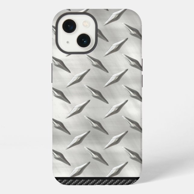 Diamond Plate 1-7 Options iPhone Case (Back)