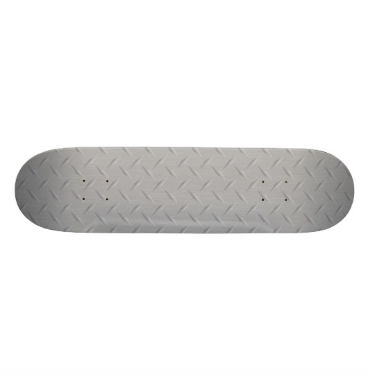 Diamond Plate Metal Skate Board