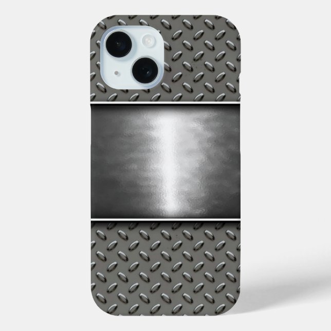 Diamond Plate Personalized Case-Mate iPhone Case (Back)