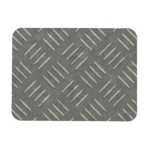 Diamond Plate Stainless Steel Textured Magnet