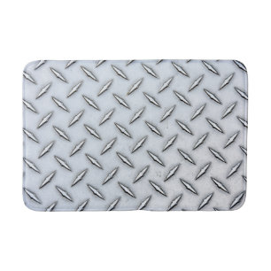 Diamond Plate Steel Bath Mat