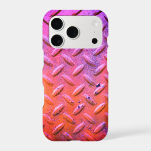 Diamond Plate Steel Purple and Orange