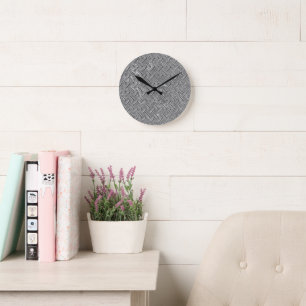 Diamond-Plated Steel Spare Tire Cover Round Clock