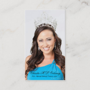 Diamond Platform Pageant Business Card