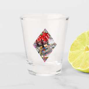 Diamond Playing Card Shape * Gamblers Delight Shot Glass