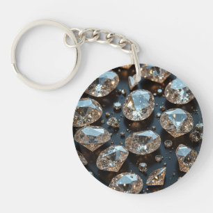Diamond Porte - clés a l'air vrai diamant luxe