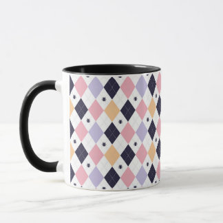 Diamond Purple Pink with Spider Mug