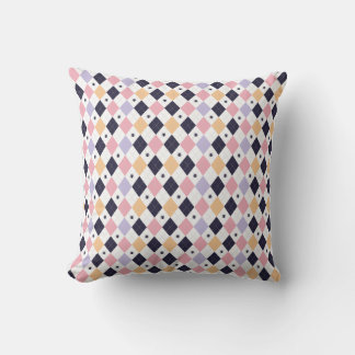 Diamond Purple Pink with Spider Throw Pillow