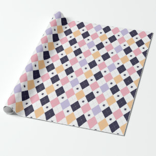 Diamond Purple Pink with Spider Wrapping Paper