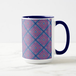 Diamond Quilt Pattern 1 Mug