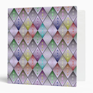 Diamond Quilt Pattern  3-Ring Binder