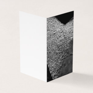  Diamond Rain Droplet Heart Leaf  Blank Card