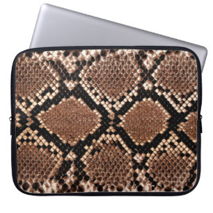 Diamond Rattlesnake Snake Skin Laptop Sleeve