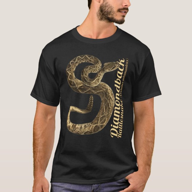 Diamond Rattlesnake Texas Crotalus atrox T-Shirt (Front)