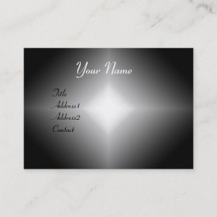DIAMOND REFLECTIONS ,black and white grey bling Business Card