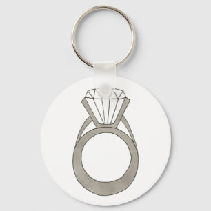 Diamond Ring Bling Jewellery Bride Wedding Keychai Keychain