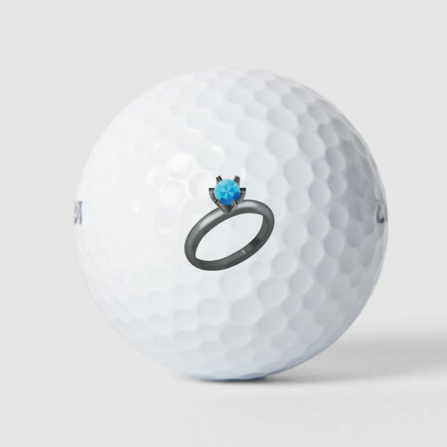 Diamond Ring - Emoji Golf Balls (Front)