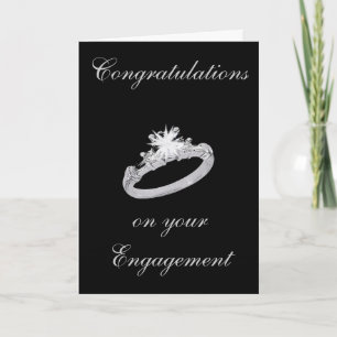 DIAMOND RING ENGAGEMENT CARD
