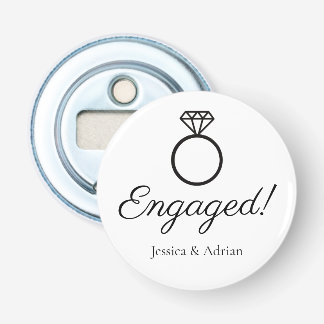 Diamond Ring Graphic Engaged Bottle Opener