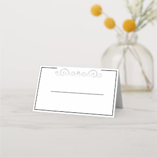 Diamond Scroll Place Card