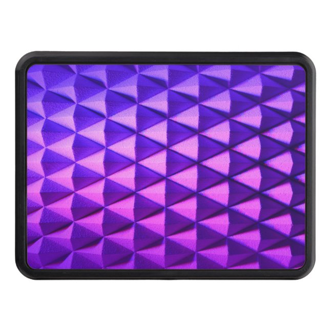 diamond shape decoration mauve purple light geomet trailer hitch cover (Front)
