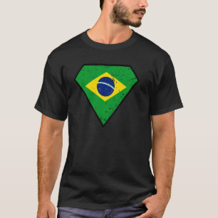 Diamond Shape Flag of Brazil. Brazilian Vintage Ef T-Shirt