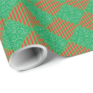 Diamond Shape Holiday Wrapping Paper
