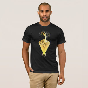 diamond shape with a mystical tree t-shirt