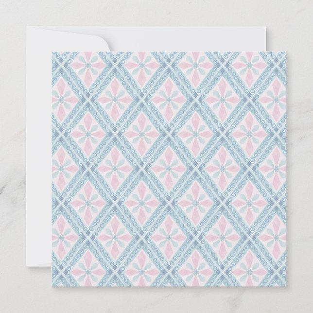 diamond shaped blue pattern (Front)