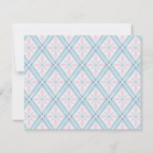diamond shaped blue pattern