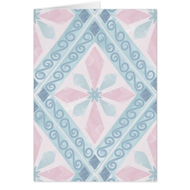 diamond shaped blue pattern (Front)