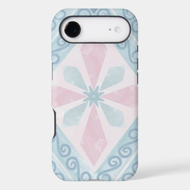 diamond shaped blue pattern (Back)