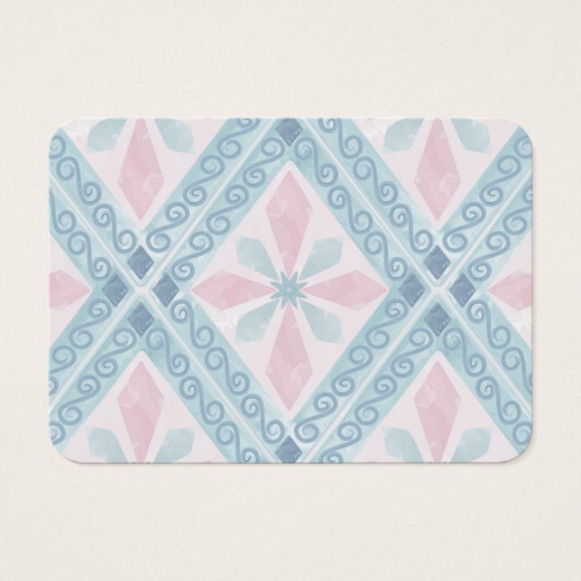 diamond shaped blue pattern (Front)