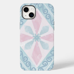 diamond shaped blue pattern Case-Mate iPhone 14 plus case