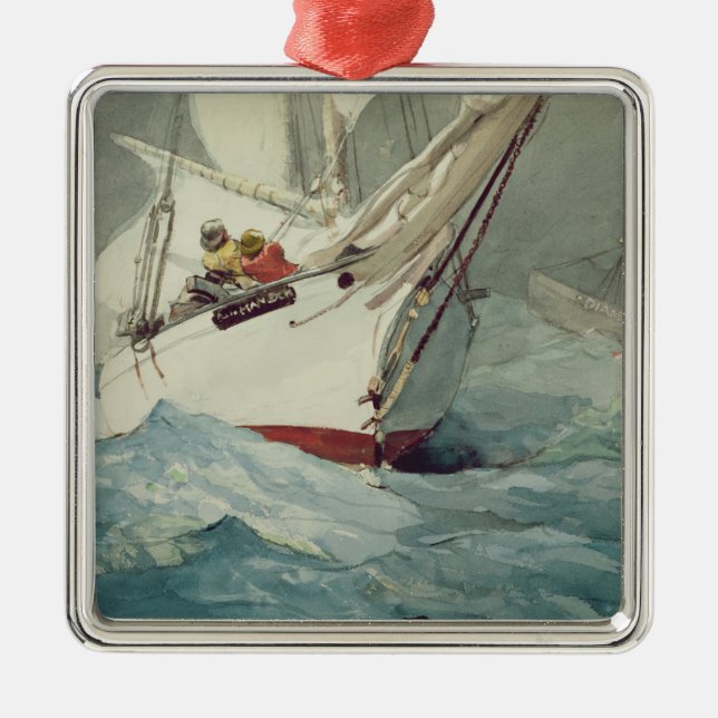 Diamond Shoal Metal Ornament (Front)