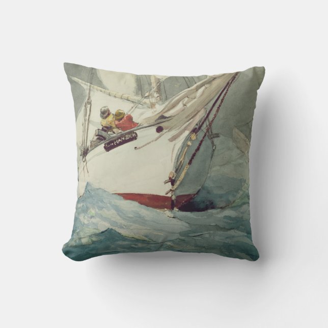 Diamond Shoal Throw Pillow (Front)