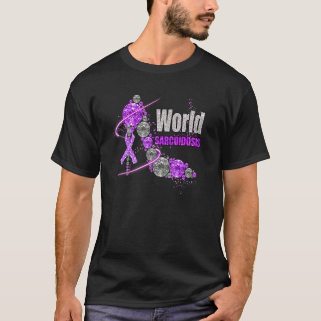 Diamond Shoes World Sarcoidosis Awareness Warrior  T-Shirt (Front)