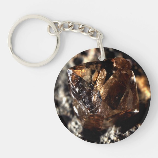 Diamond, Smoky Keychain (Front)