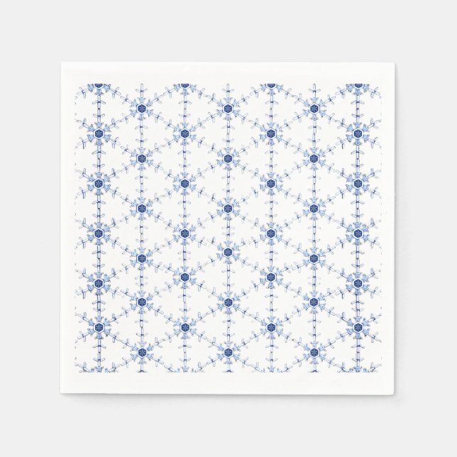 Diamond Snowflake Pattern Napkin (Front)