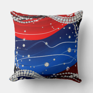Diamond Sparkle Luxury Background Throw Pillow