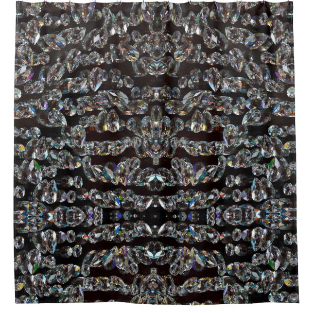 Diamond sparkly pattern elegant silver and black (Front)