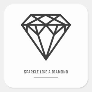 Diamond Square Sticker