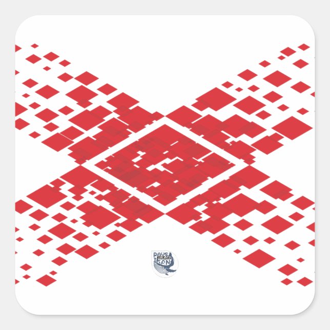 Diamond Square Sticker (Front)