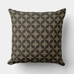 Diamond Star on Dark Stone Color Design Throw Pillow